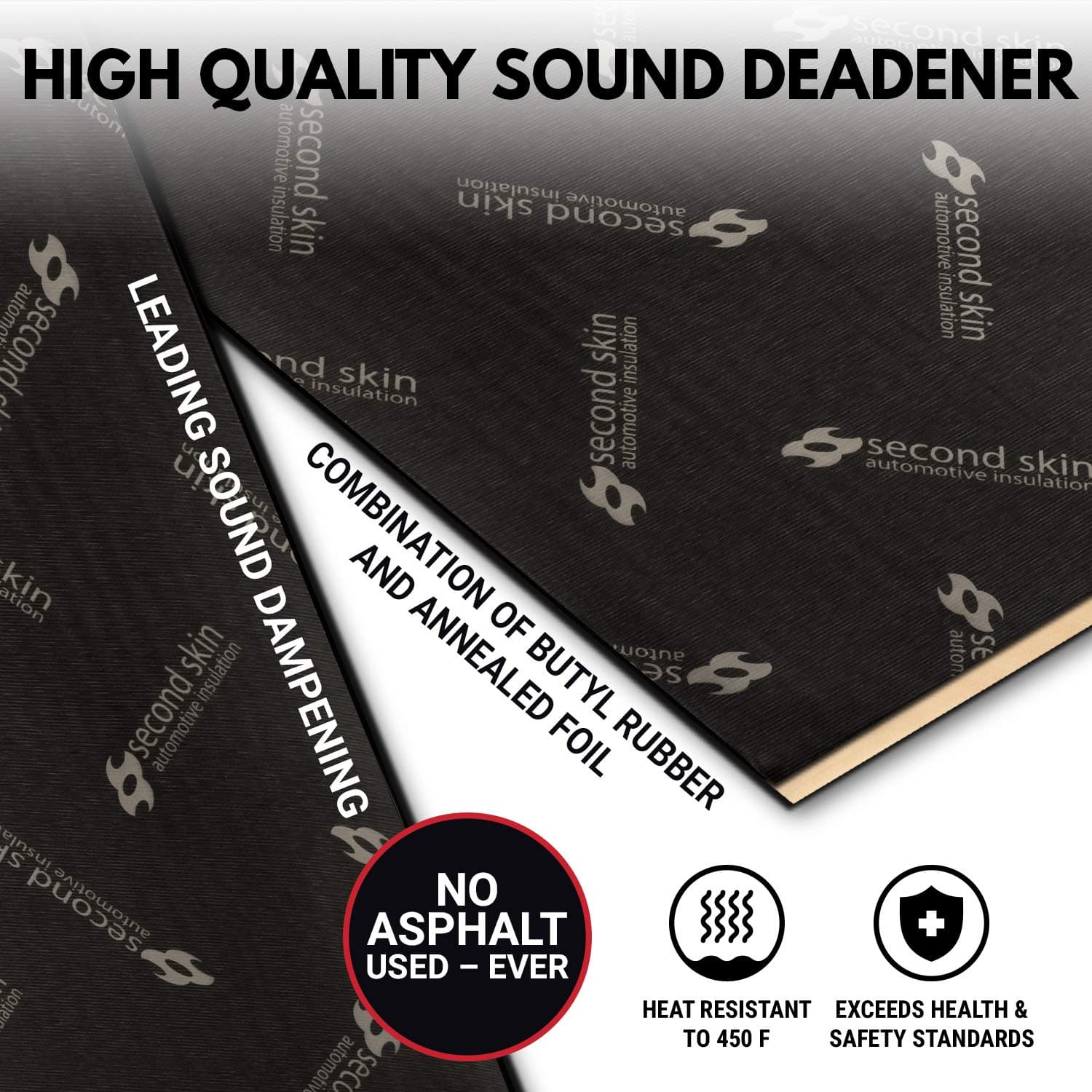 Second Skin Damplifier Pro Premium Car Sound Deadening Material (2mm ...