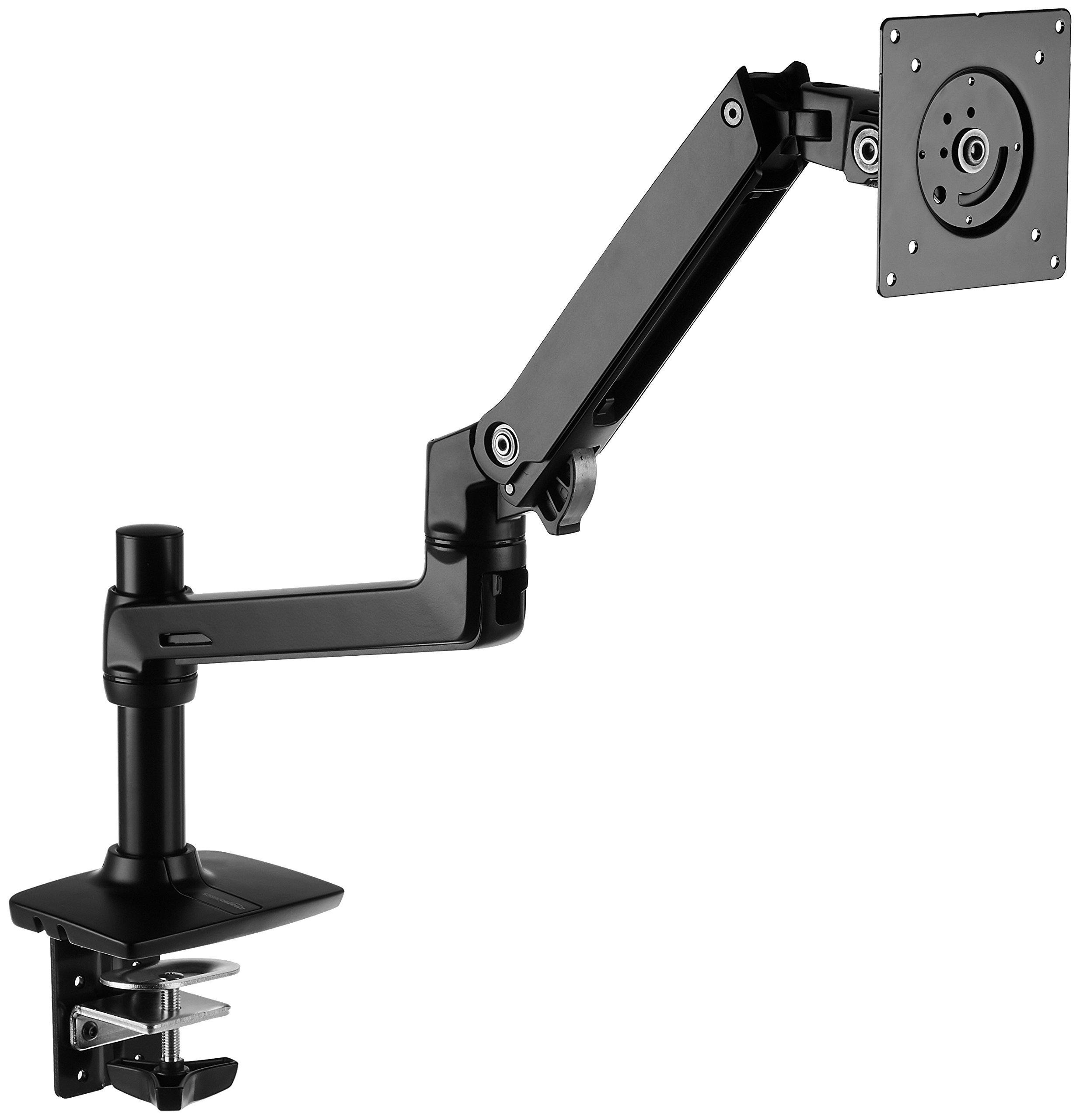 Amazon Basics Premium Single Monitor Stand - Lift Engine Arm Mount ...