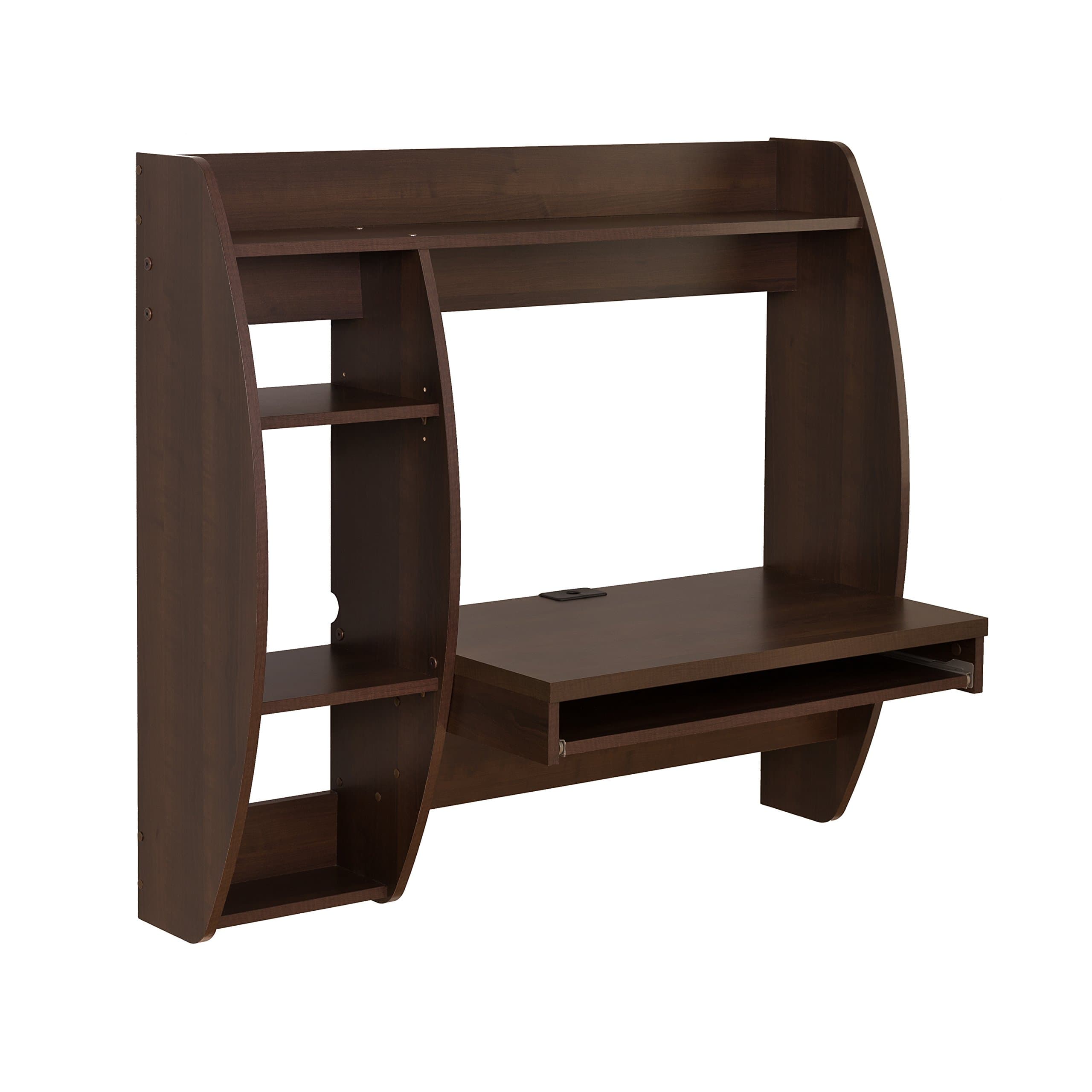 Mua Prepac Storage and Keyboard Tray Floating Desk, Espresso trên ...