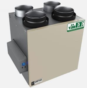 vnEE AI Series HRV 160 CFM 65% SRE with Virtuo Air Technology Top ports ...