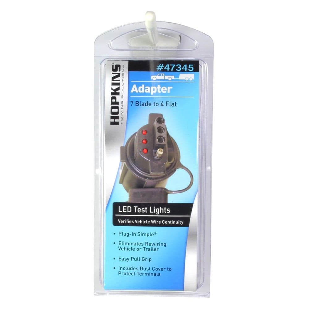 Hopkins Towing® - 7-Way RV Blade To 4-Wire Flat Adapter