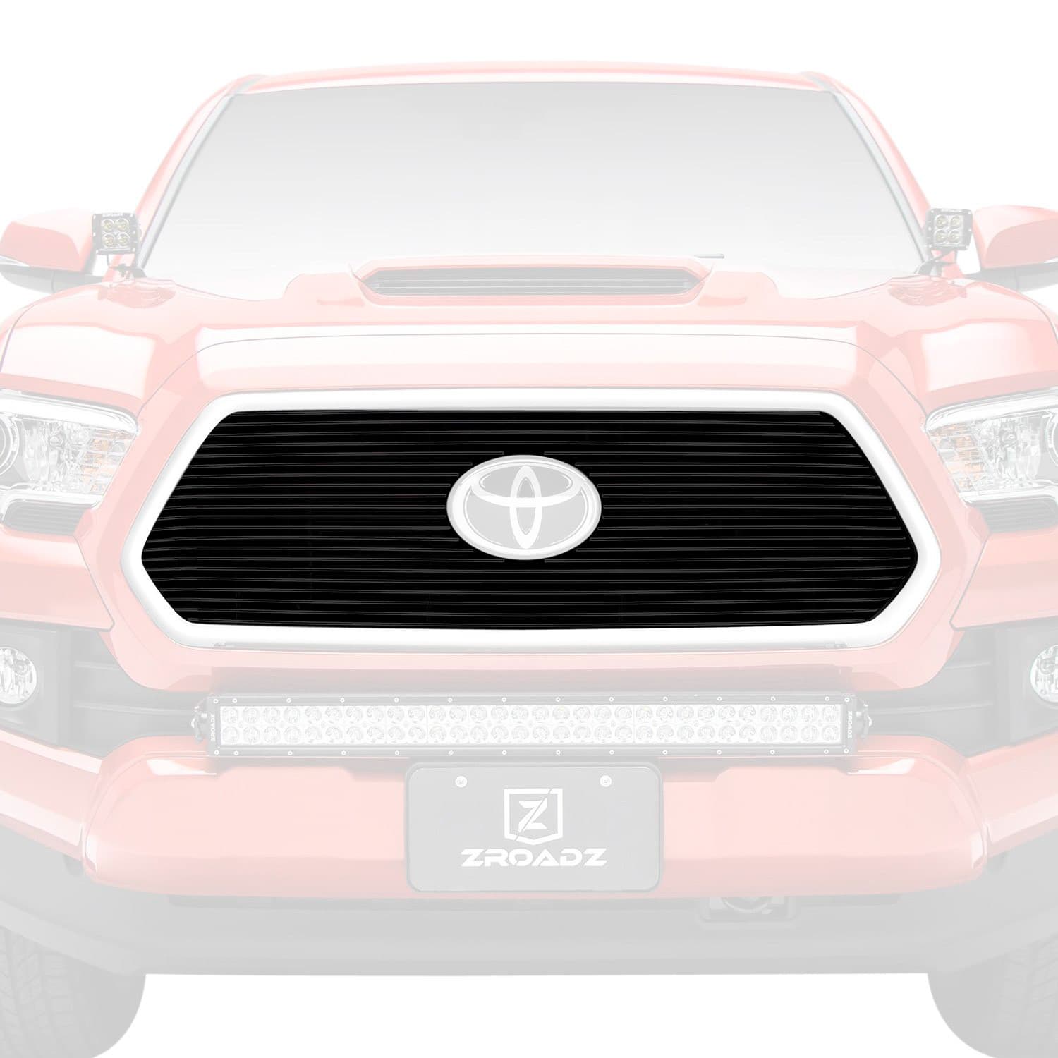 T-Rex® 20950B - 1-Pc Black Horizontal Billet Main Grille