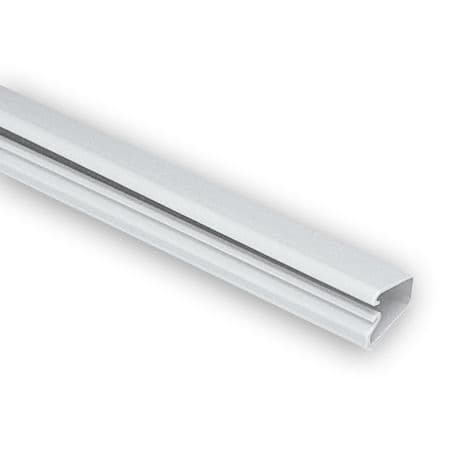 Panduit FS3X3LG6NM Solid Wall Raceway with No Mounting Holes, PVC, Light Gray