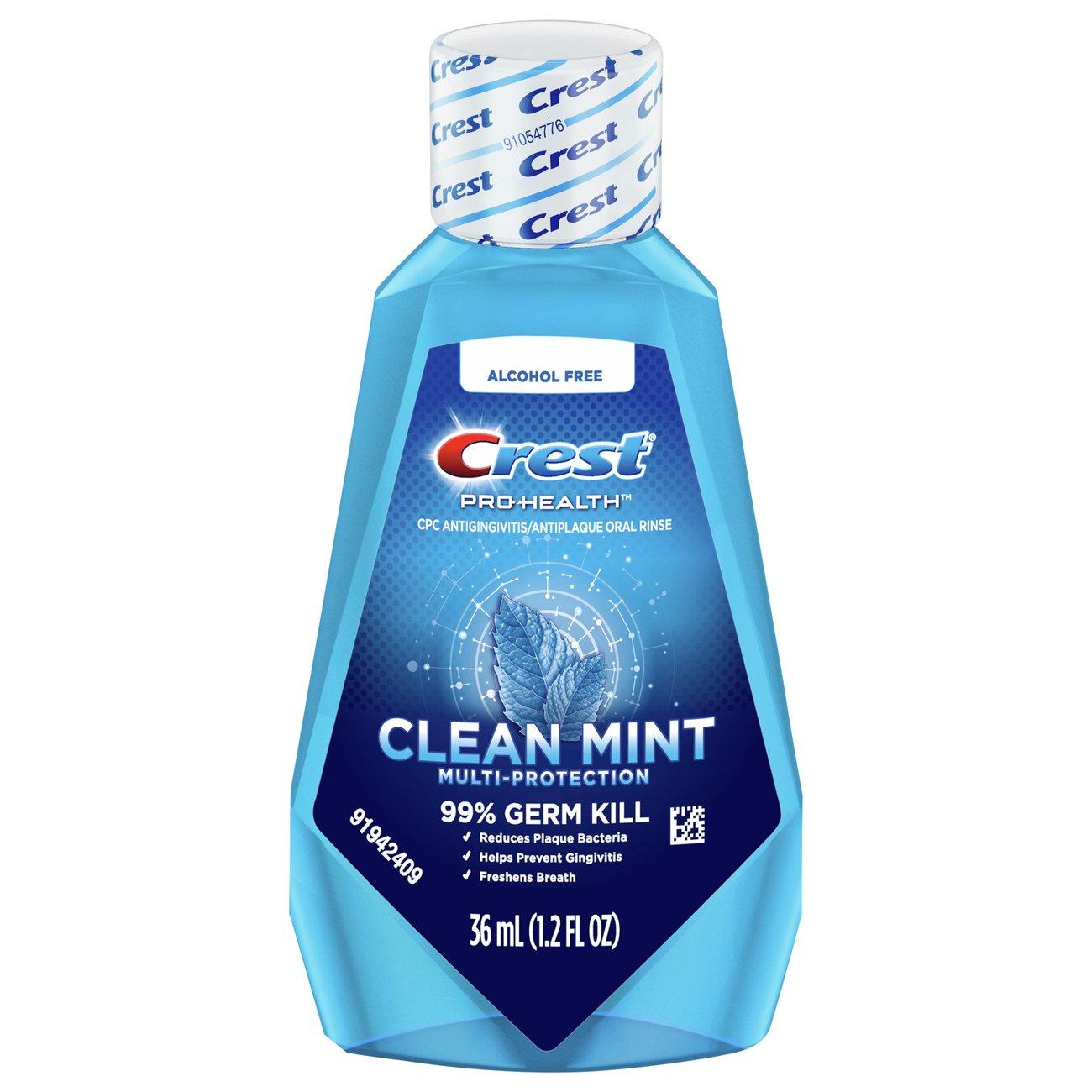 Crest Pro-Health Multi-Protection Refreshing Mint Oral Rinse Travel ...