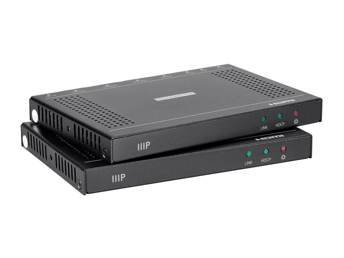 Monoprice Blackbird 4K Pro HDBaseT Extender Kit, 100m with PoH, RS-232 ...