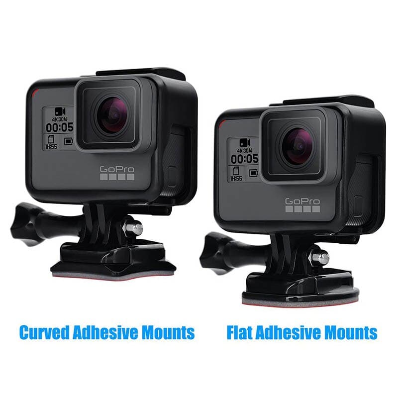 Adhesive Mounts For GoPro 7 6 5 4 3 Curved Flat Mo... – Grandado