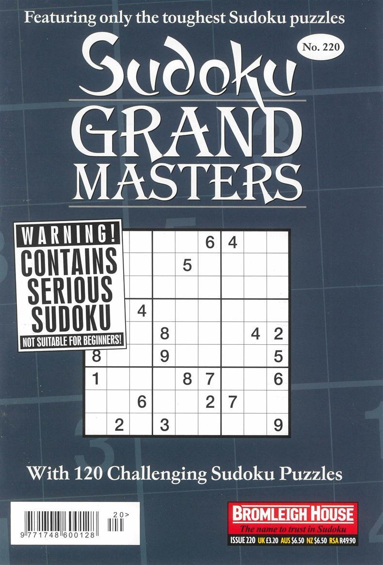 Sudoku Grand Masters Magazine Subscription