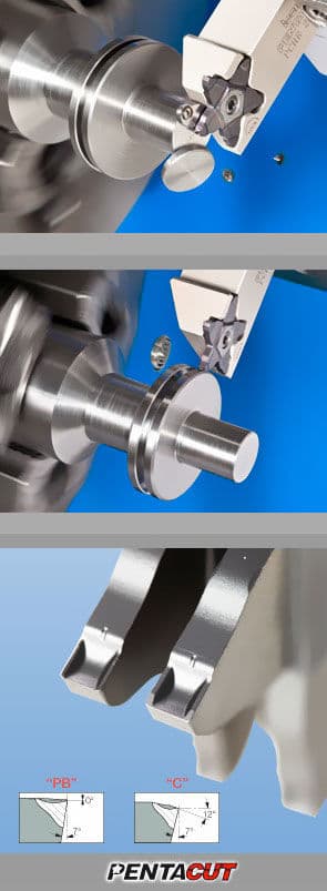 Thread cutting insert - PENTACUT - ISCAR FRANCE - grooving / turning ...