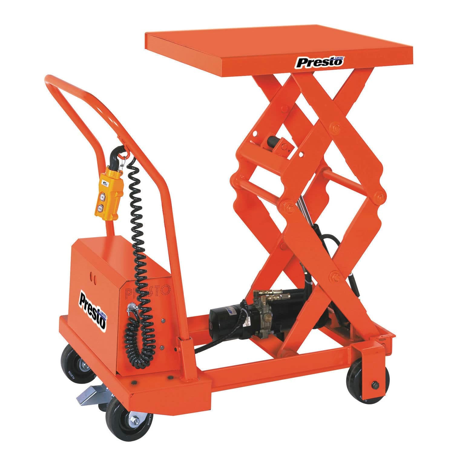 Double-scissor lift table - DBP series - Presto Lifts - electric / mobile