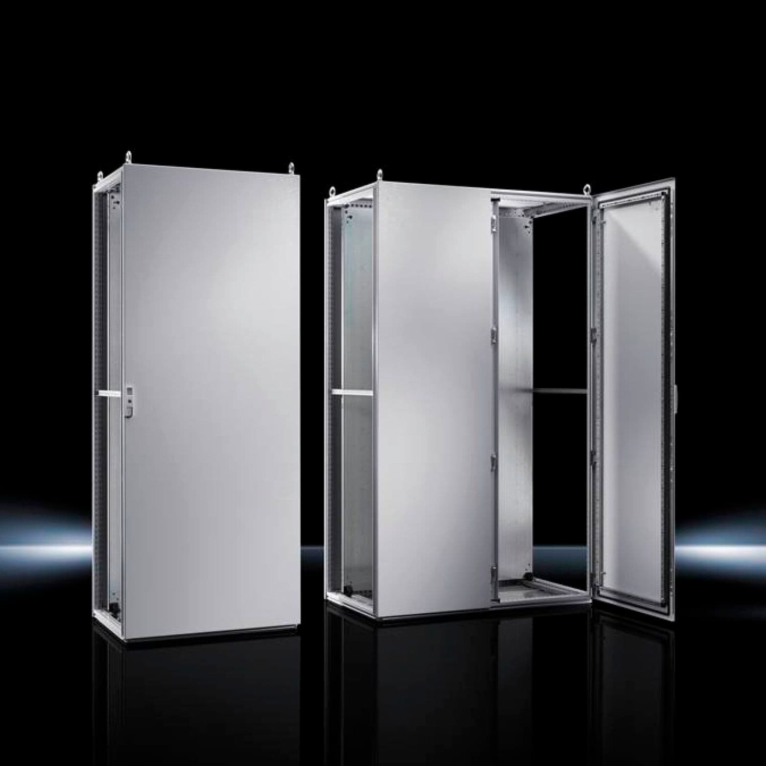 Floor-mounted enclosure system - TS 8 - RITTAL - door / sheet steel ...