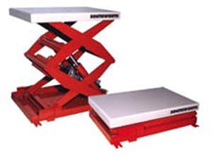 Double-scissor lift table - LS series - SOUTHWORTH - hydraulic / stationary