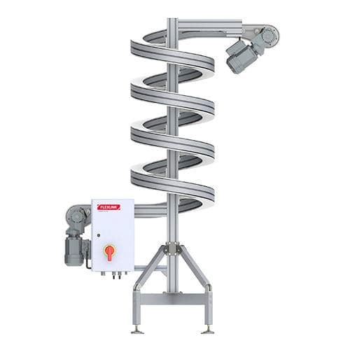 Spiral conveyor - X85 - FlexLink - modular belt / horizontal / transport