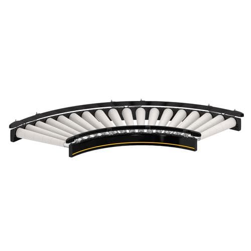 Curved conveyor - RM 8120 - Interroll - roller / tapered roller / transport