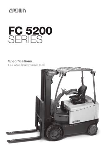 Crown FC 5200 Series Cushion Tire Forklift