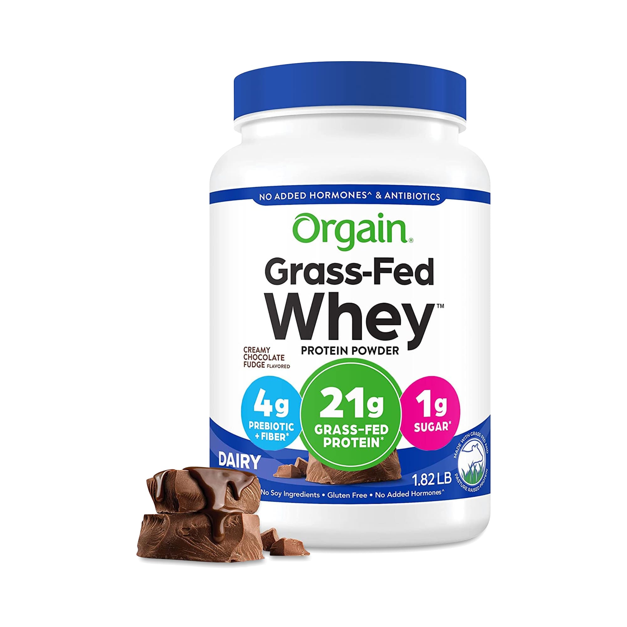 Orgain Grass-Fed Whey Protein Powder, Cream…