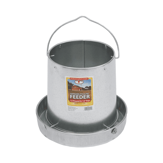 Departments - Miller Manufacturing Galvanized Hanging Poultry Feeder 12lb