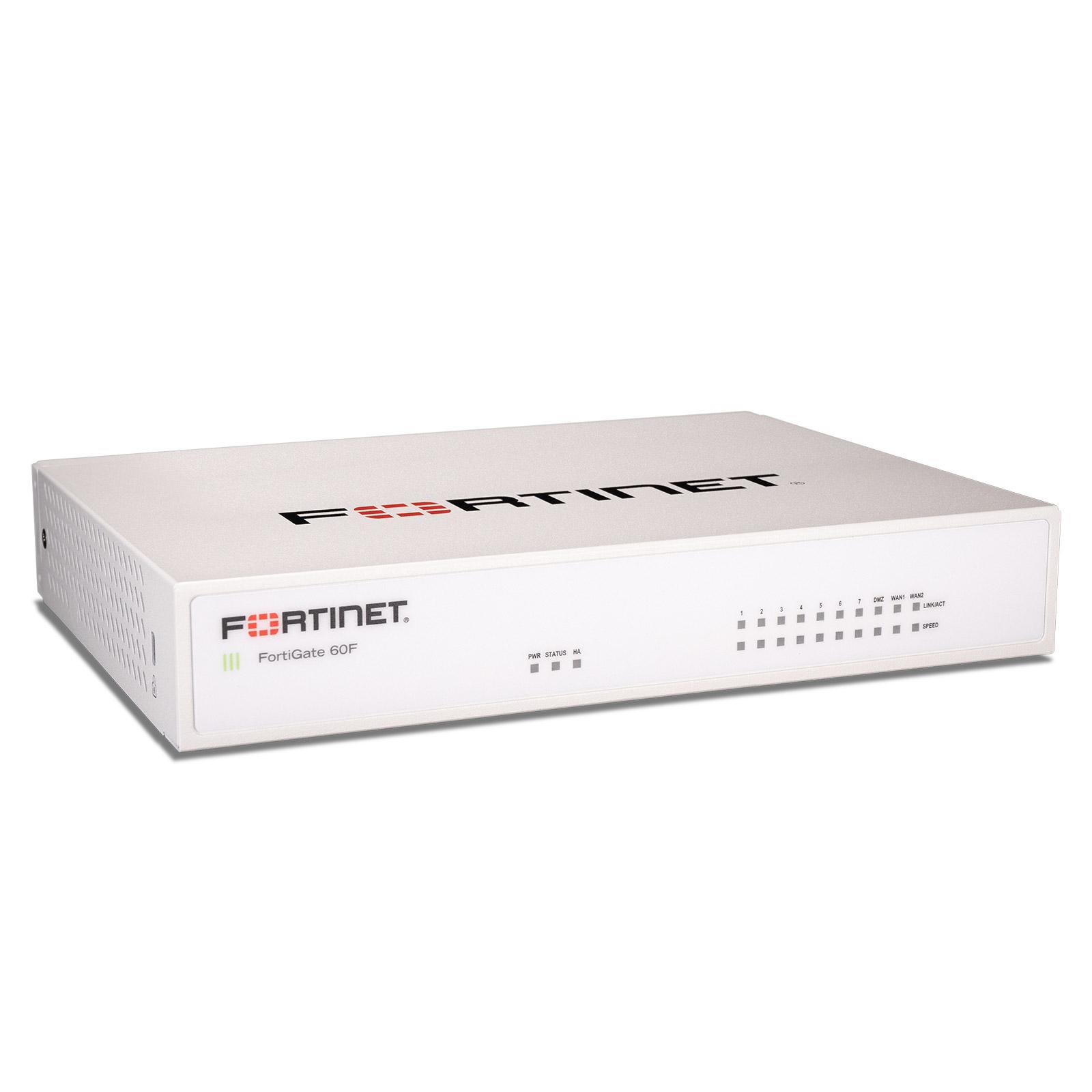 FortiGate 60F – 10x GE RJ45 ports (including 7x Internal ports, 2x WAN ...