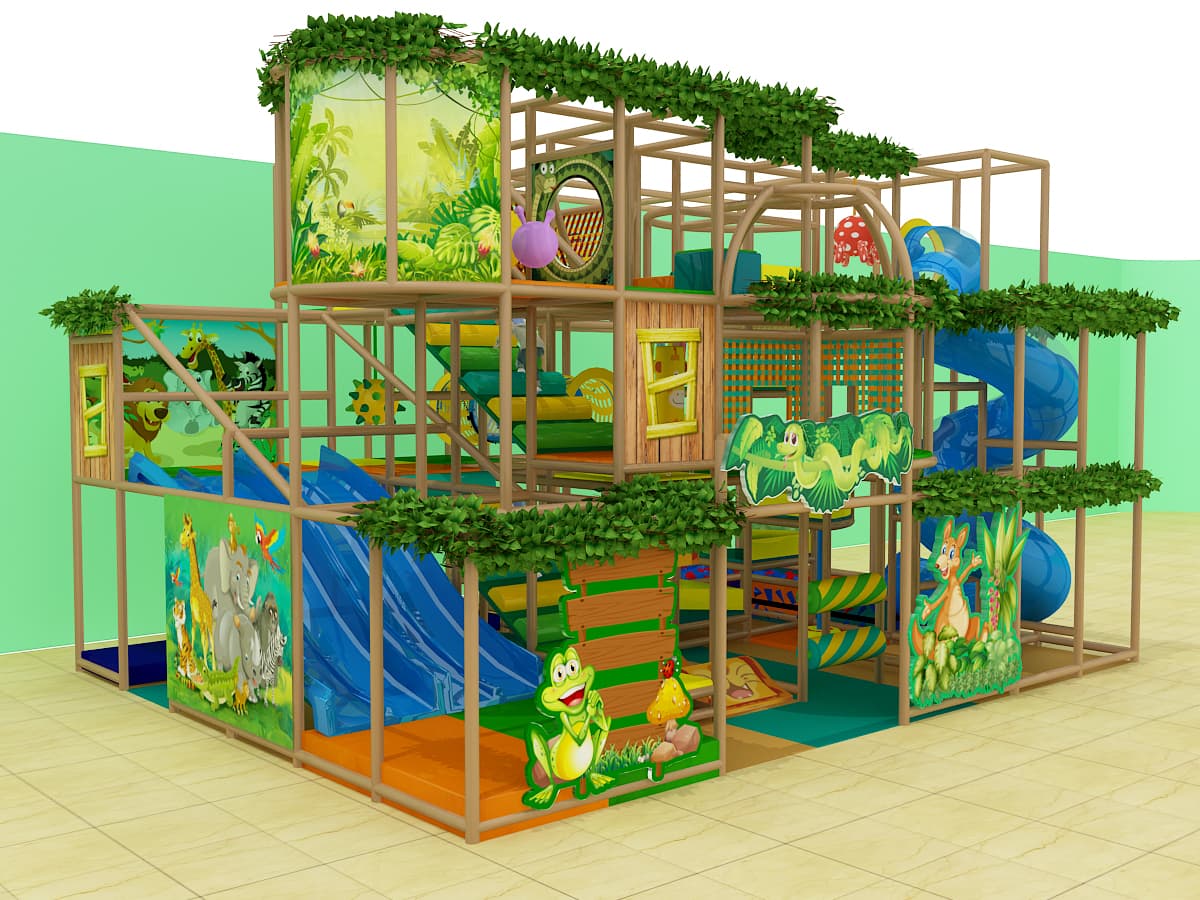 2 Story Treehouse Fun Indoor Play Structure - Indoor Playgrounds ...