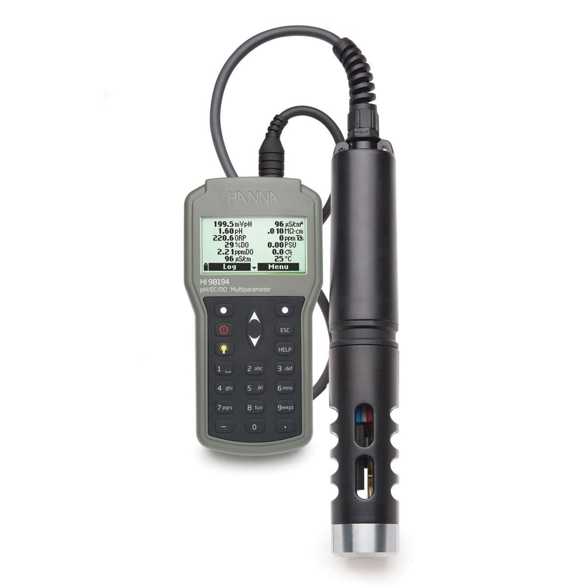 HANNA INSTRUMENTS HI98194 Multiparameter pH, ORP, EC, TDS, Salinity, DO ...