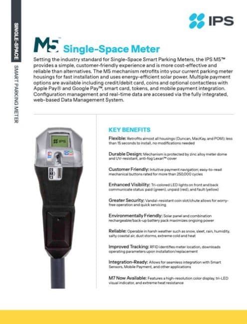 M5 Single-Space Parking Meter - IPS Group