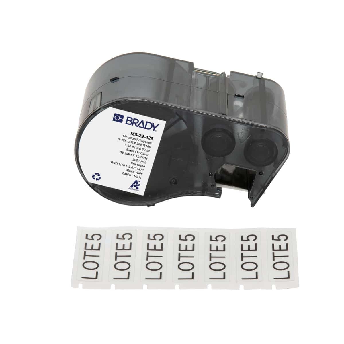 Jabac | Brady BMP51 B-428 Metallised Polyester Labels