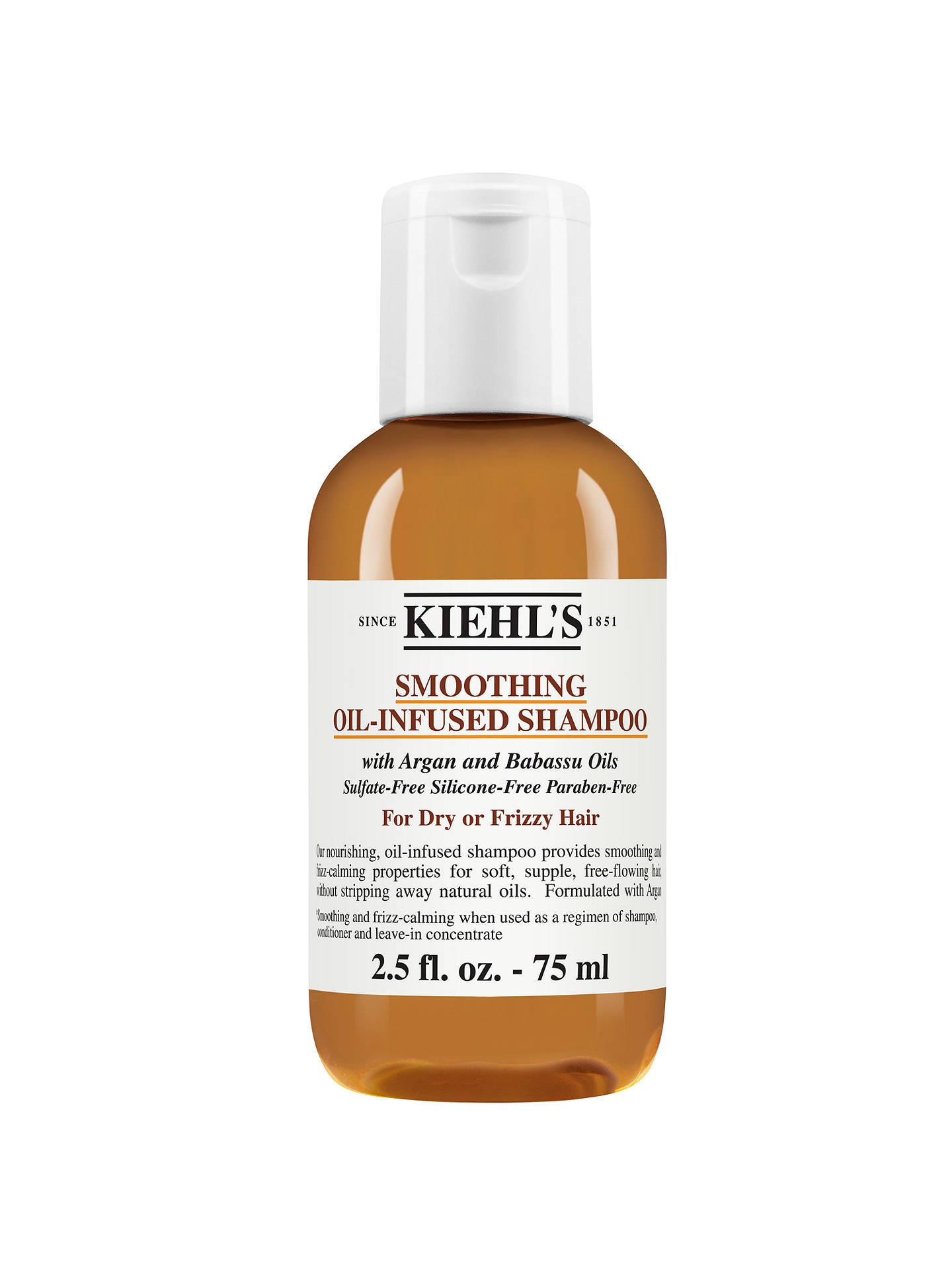 Kiehl's Smoothing Oil Infused Shampoo, Dry / Frizzy Hair at John Lewis ...