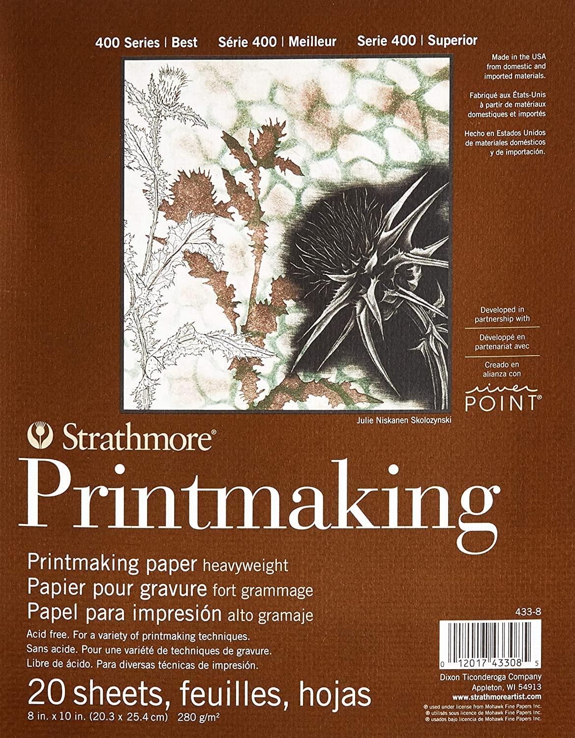 Strathmore 400 Series Heavyweight Natural White Paper Printmaking Pads ...