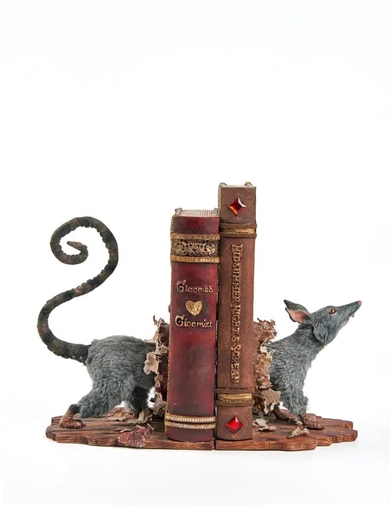 Katherine's Collection Shakesfeare Rat Bookends - Luxuria