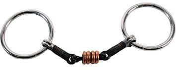 Loose Ring Training Snaffle Bit w/Sweet Iron & Copper Mouth – Cedar ...