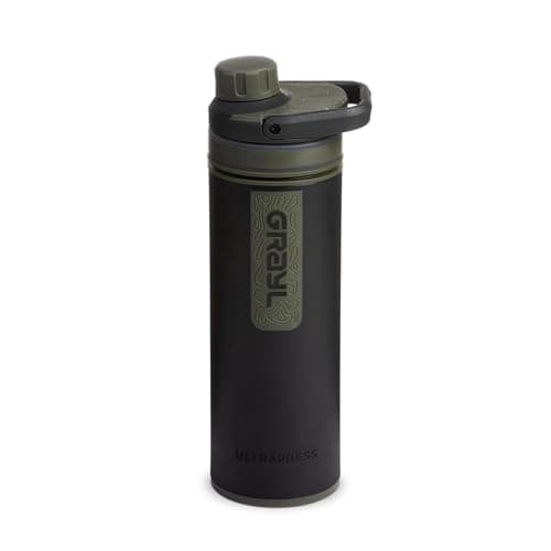 Grayl UltraPress Purifier Bottle with Water Filter - 500ml - Olive Drab