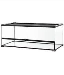 Reptizoo - Reptile Glass Terrarium - 12x12x18 - Underground Reptiles