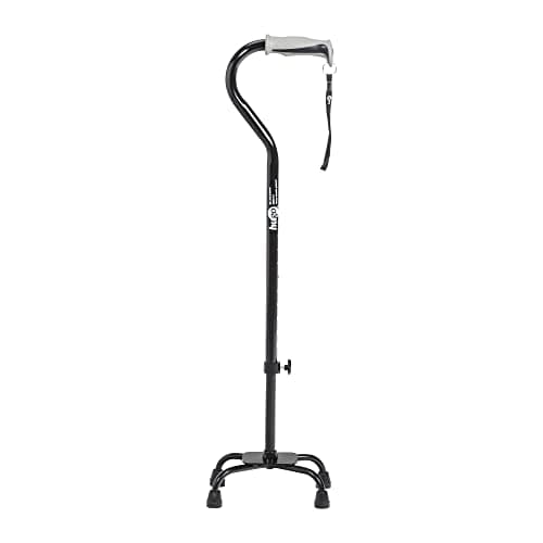 Drive Medical Small Base Quad Cane with Foam Rubber Hand Grip - Walmart.com