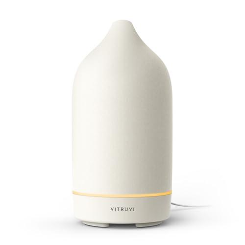 Amazon.com: Vitruvi Stone Diffuser, Ceramic Ultrasonic Essential ...