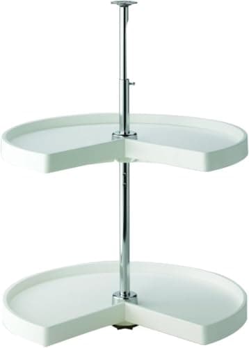 Knape & Vogt Polymer Kidney-Shaped Lazy Susan