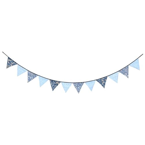 Custom Fabric Garland Banner | Denim | Graduation Decor | Team Color ...