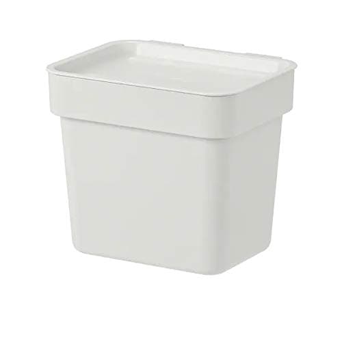 KNODD Bin with lid, white - Learn more - IKEA