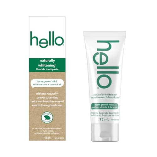 Naturally Whitening Anticavity Fluoride Toothpaste | hello products