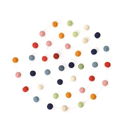 Glaciart One Felt Ball Garland
