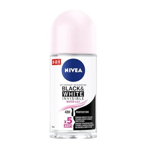 50ml Black & White Invisible Original Anti-Perspirant Roll-On – NIVEA MEN