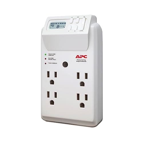 2 Pack APC P6WU2 6-Outlet SurgeArrest Surge Protector Wall Tap with 2 ...