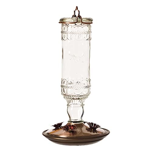 Perky-Pet antique glass bottle hummingbird feeder for $10 - Clark Deals
