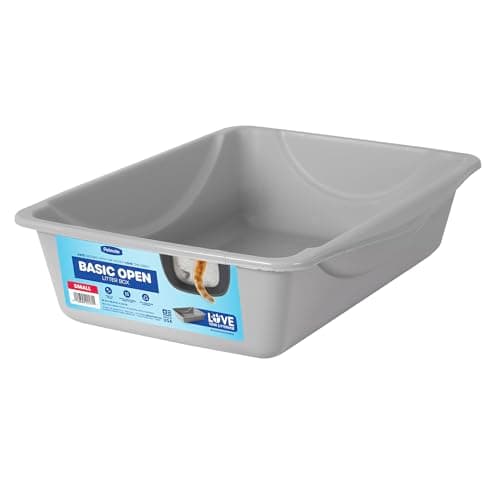Petmate Basic Open Top Cat Litter Pan Plastic Cat Litter Box, Large ...