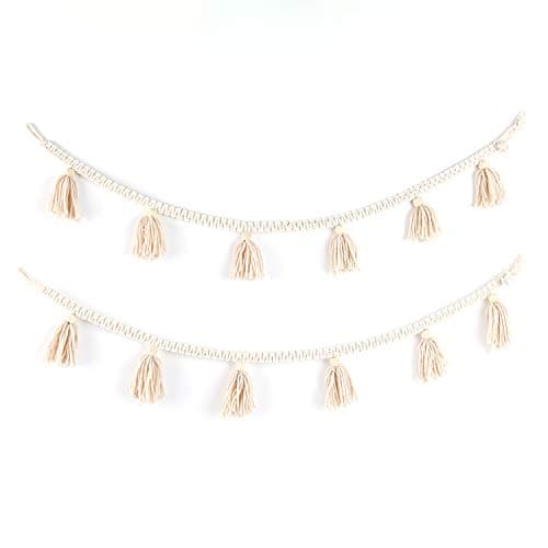 Guirlande en macramé de plumes boho Flber