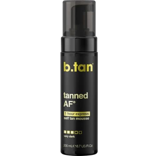 b.tan Tanned AF Instant Dark Quick Self-Tan Mousse, 6.7 fl oz ...
