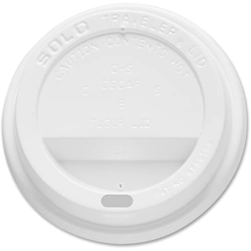 Solo Traveler Hot Cup Lid, Domed, Black, 10-24 Oz. | Hot Cup Lids | Hot ...