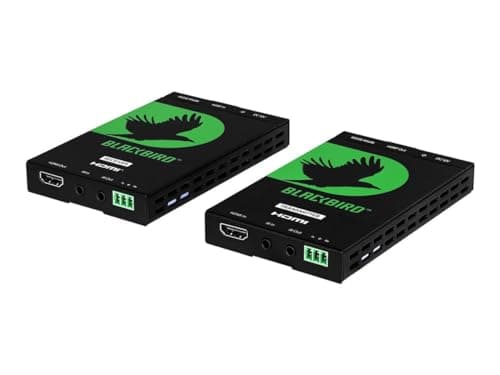 Monoprice Blackbird 4K Pro HDBaseT Extender Kit, IR, 100m with PoC, RS ...