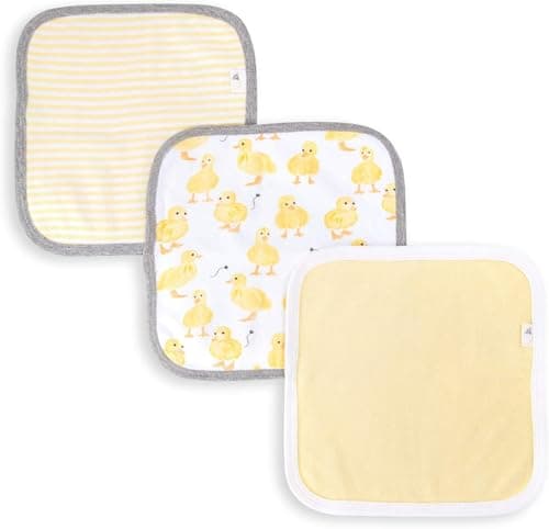 Amazon.com : Burt's Bees Baby Infant Washcloths, 100% Organic Cotton ...
