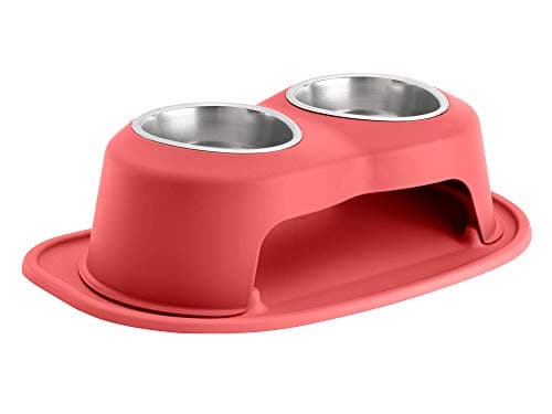 WeatherTech Double High Pet Feeding System w/Plastic Dog/Cat Bowls - 6 ...