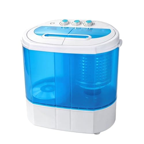 Super Deal Portable Compact Mini Twin Tub Washing Machine