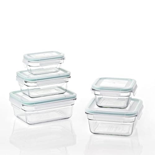 Glasslock Oven Safe 10-Piece Container Set